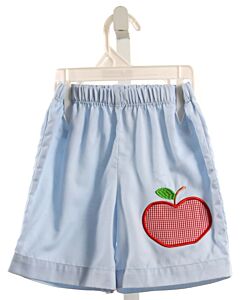 NO TAG  LT BLUE   APPLIQUED SHORTS