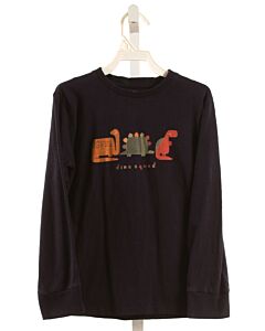 NEXT  NAVY   PRINTED DESIGN KNIT LS SHIRT