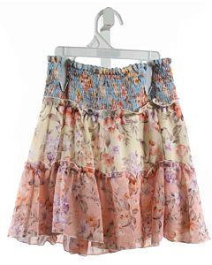 FLOWERS BY ZOE  PINK  FLORAL  SKIRT