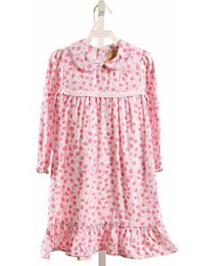 THE BEAUFORT BONNET COMPANY  PINK  FLORAL  LOUNGEWEAR WITH EYELET TRIM