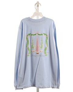 J. BAILEY  LT BLUE   PRINTED DESIGN T-SHIRT