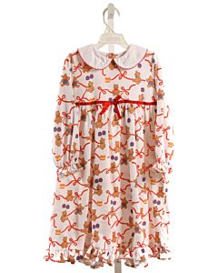 SAL & PIMENTA  BROWN  PRINT  LOUNGEWEAR WITH BOW