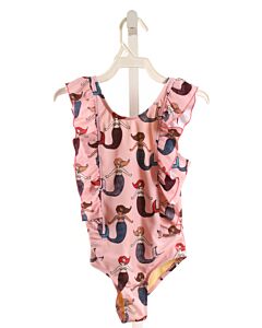 PINK CHICKEN  PINK  PRINT  1-PIECE SWIMSUIT