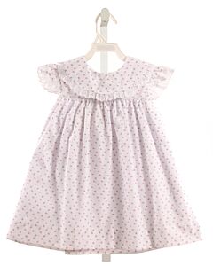 THE BEAUFORT BONNET COMPANY  WHITE  FLORAL  DRESS WITH EYELET TRIM