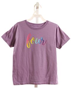 SWEET WINK  PURPLE  PRINT  T-SHIRT
