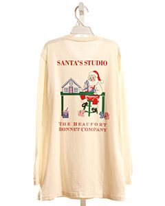 THE BEAUFORT BONNET COMPANY  CREAM   PRINTED DESIGN T-SHIRT