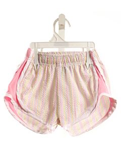 W COLOR WORKS  MULTI-COLOR SEERSUCKER STRIPED  SHORTS