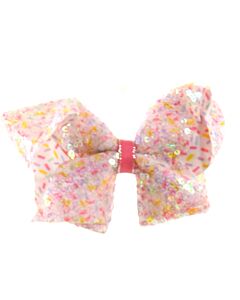 WEE ONES  PINK   SEQUINED HAIR BOW