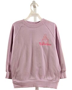 BLOSSOM BLANKS  LAVENDER   EMBROIDERED PULLOVER