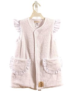 THE BEAUFORT BONNET COMPANY  WHITE TERRY CLOTH   COVER UP WITH RUFFLE