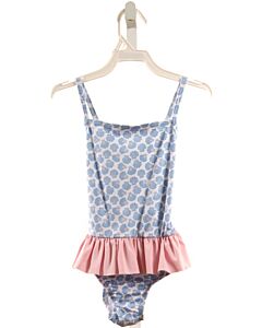 JAMES & LOTTIE  BLUE    1-PIECE SWIMSUIT WITH RUFFLE