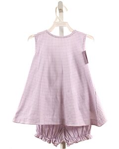 JAMES & LOTTIE  LAVENDER  GINGHAM  2-PIECE OUTFIT