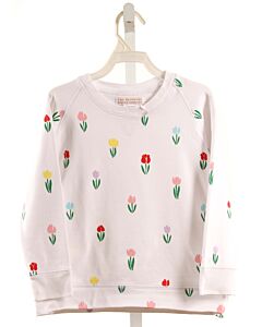 THE BEAUFORT BONNET COMPANY  WHITE  FLORAL  PULLOVER