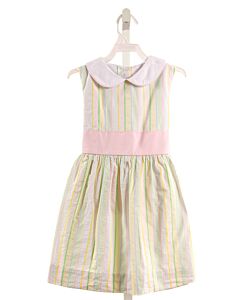 THE BEAUFORT BONNET COMPANY  PINK SEERSUCKER STRIPED  DRESS
