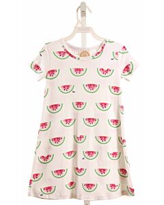 THE BEAUFORT BONNET COMPANY  WHITE   PRINTED DESIGN KNIT DRESS