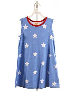 THE BEAUFORT BONNET COMPANY  BLUE   PRINTED DESIGN KNIT DRESS