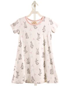 THE BEAUFORT BONNET COMPANY  WHITE   PRINTED DESIGN KNIT DRESS