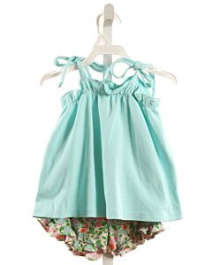 THE BEAUFORT BONNET COMPANY  BLUE KNIT FLORAL  2-PIECE OUTFIT