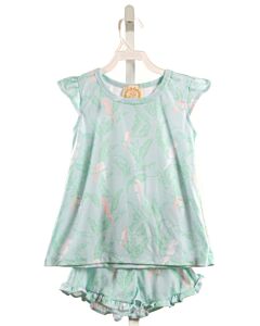 THE BEAUFORT BONNET COMPANY  GREEN KNIT  PRINTED DESIGN 2-PIECE OUTFIT