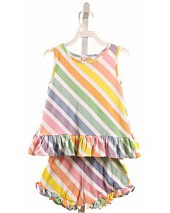 THE BEAUFORT BONNET COMPANY  MULTI-COLOR  STRIPED  2-PIECE OUTFIT WITH RUFFLE
