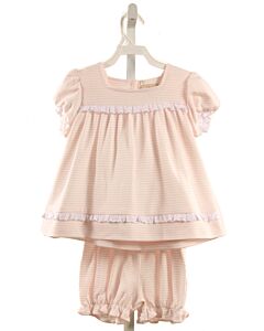 THE BEAUFORT BONNET COMPANY  LT PINK  SWISS DOT  2-PIECE OUTFIT WITH EYELET TRIM