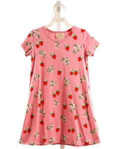 THE BEAUFORT BONNET COMPANY  PINK   PRINTED DESIGN KNIT DRESS
