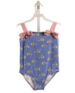 THE BEAUFORT BONNET COMPANY  BLUE   PRINTED DESIGN 1-PIECE SWIMSUIT