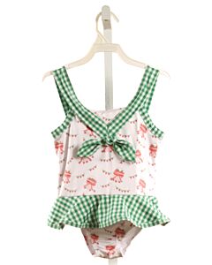 LULLABY SET  GREEN  POLKA DOT PRINTED DESIGN 1-PIECE SWIMSUIT