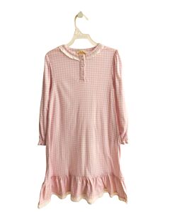 THE BEAUFORT BONNET COMPANY  PINK KNIT GINGHAM  LOUNGEWEAR WITH EYELET TRIM