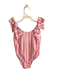 JAMES & LOTTIE  PINK  STRIPED  1-PIECE SWIMSUIT