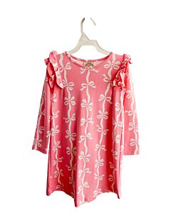 THE BEAUFORT BONNET COMPANY  PINK    KNIT DRESS WITH RUFFLE