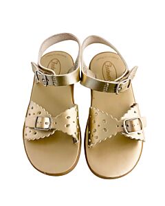 FOOTMATES GOLD SANDALS  *EUC SIZE TODDLER 10
