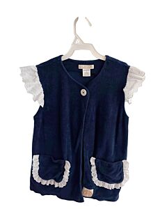 THE BEAUFORT BONNET COMPANY  NAVY TERRY CLOTH   COVER UP WITH EYELET TRIM