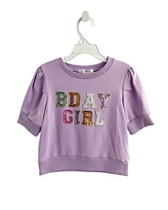 LULU BEBE  PURPLE   SEQUINED SHIRT-SS