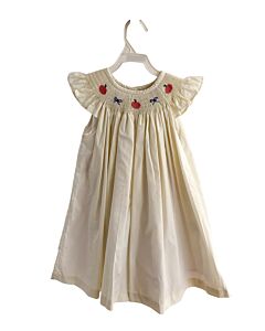 THE BEAUFORT BONNET COMPANY  OFF-WHITE   SMOCKED DRESS