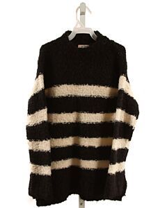 CREWCUTS  BLACK  STRIPED  SWEATER