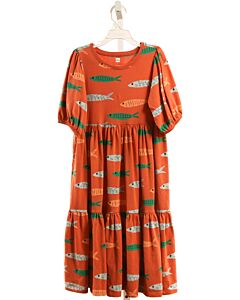 TEA  ORANGE    KNIT DRESS