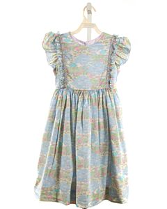 CLAIRE AND CHARLIE  AQUA    DRESS WITH RUFFLE