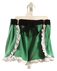 BELLA BLISS GREEN SHORTS WITH RUFFLE