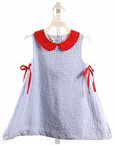 THE OAKS APPAREL   BLUE SEERSUCKER   DRESS