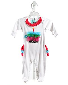 MUD PIE  WHITE    LAYETTE WITH RUFFLE