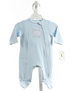 LITTLE ME  LT BLUE   APPLIQUED LAYETTE