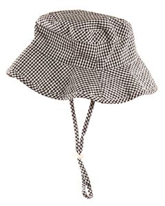 NO TAG  BLACK  GINGHAM  HAT