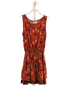 MATILDA JANE  ORANGE  FLORAL SMOCKED DRESS