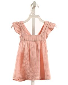ZARA  PINK SEERSUCKER   SLEEVELESS SHIRT