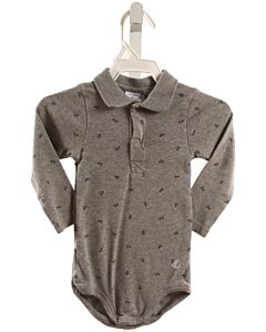 JOJO MAMAN BEBE  GRAY    KNIT LS SHIRT