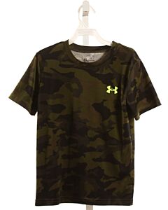 UNDER ARMOUR  FOREST GREEN    KNIT SS SHIRT