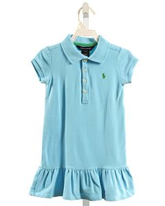 RALPH LAUREN  AQUA    KNIT DRESS