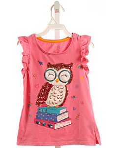 CYNTHIA ROWLEY  PINK    SLEEVELESS SHIRT WITH SEQUINS