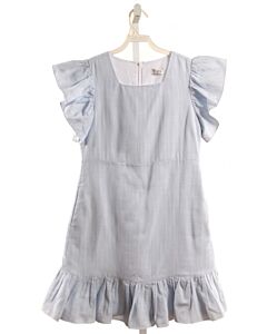 GABBY  LT BLUE    DRESS WITH RUFFLE